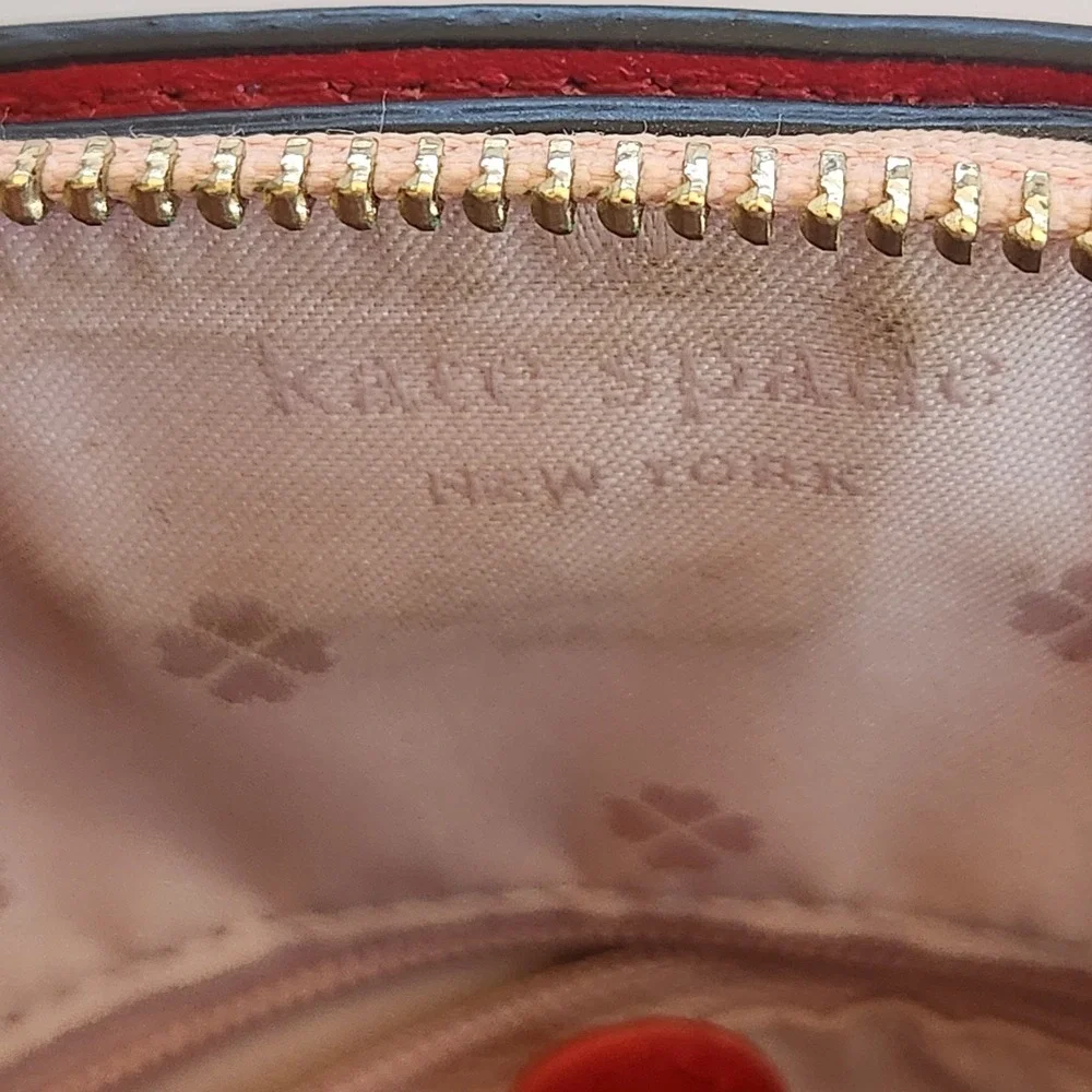 Kate Spade New York Disney Parks Mickey Mouse Ears Pink Red Purse Tote Bag READ